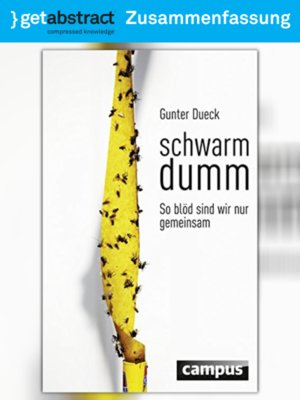 cover image of Schwarmdumm (Zusammenfassung)